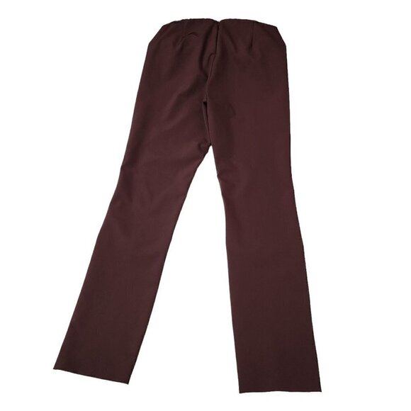 Theory Pants Womens‎ 6 Burgundy Navalene Skinny Stretch Zip Back Career Office - Picture 6 of 10